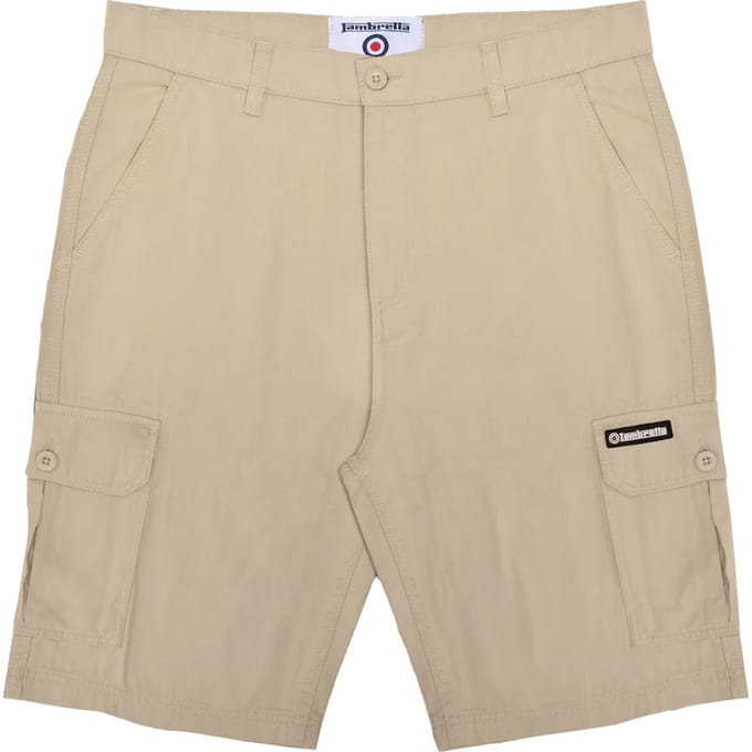 Lambretta Heren SS25 Cargo Shorts (Steen)
