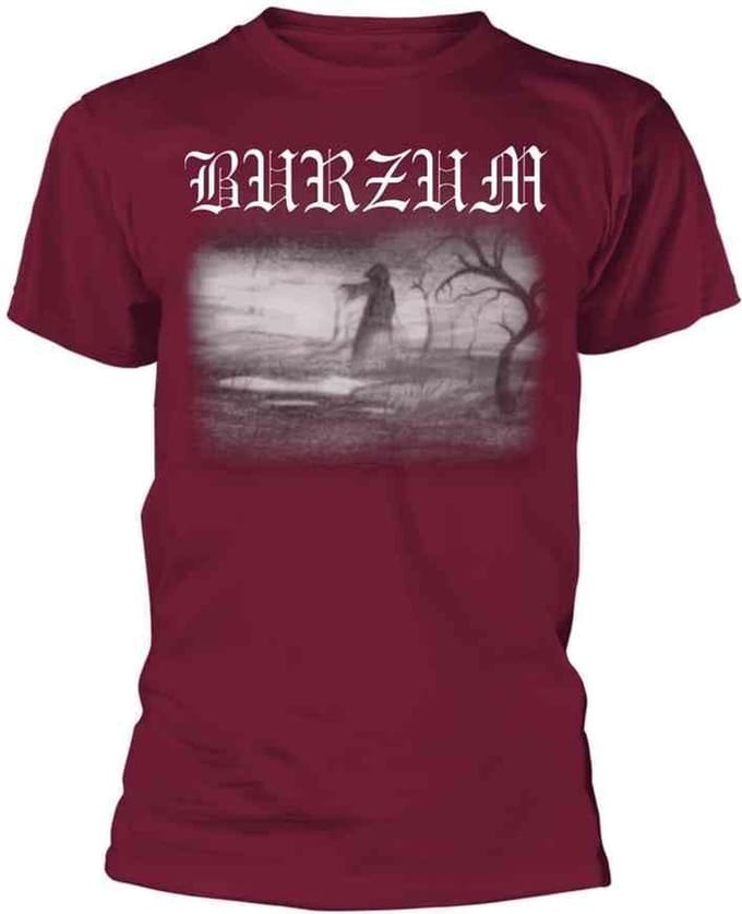 Burzum Unisex Tshirt -XL- ASKE 2013 (MAROON) Bordeaux rood