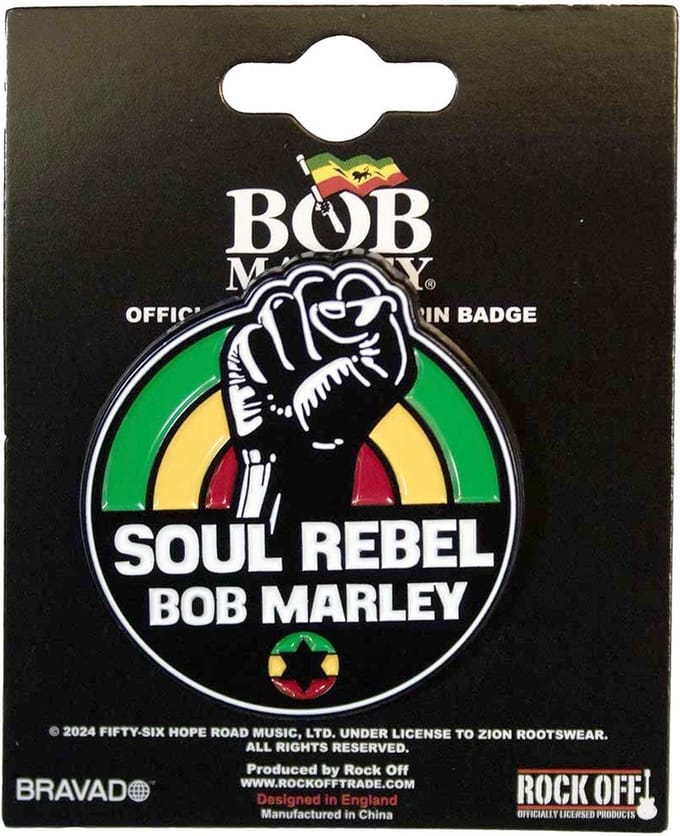 Bob Marley - Soul Rebel Pin - Multicolours
