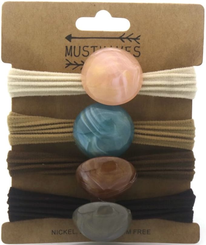 Haarelastiekjes - Set 5 Stuks - Multicolor - Musthaves