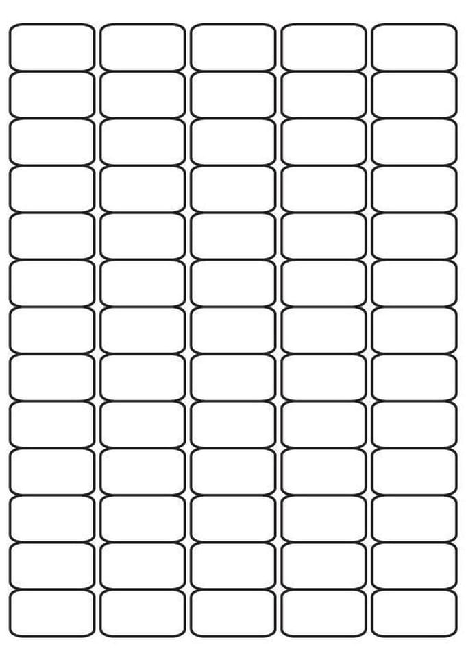 A4 etiketten 38 x 21,2 mm wit (100 vel)