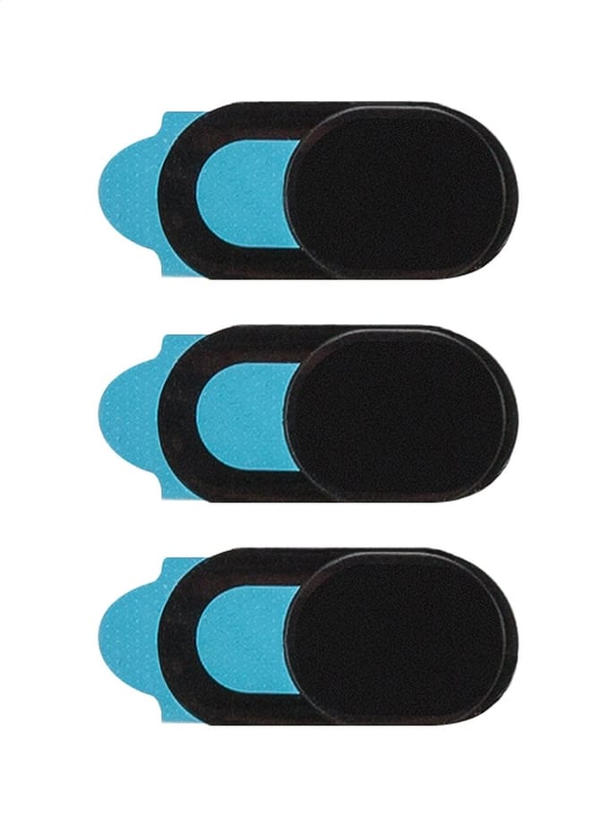 Xccess Webcam Cover Privacy Schuifje - Zwart - 3-Pack (3-Pack)