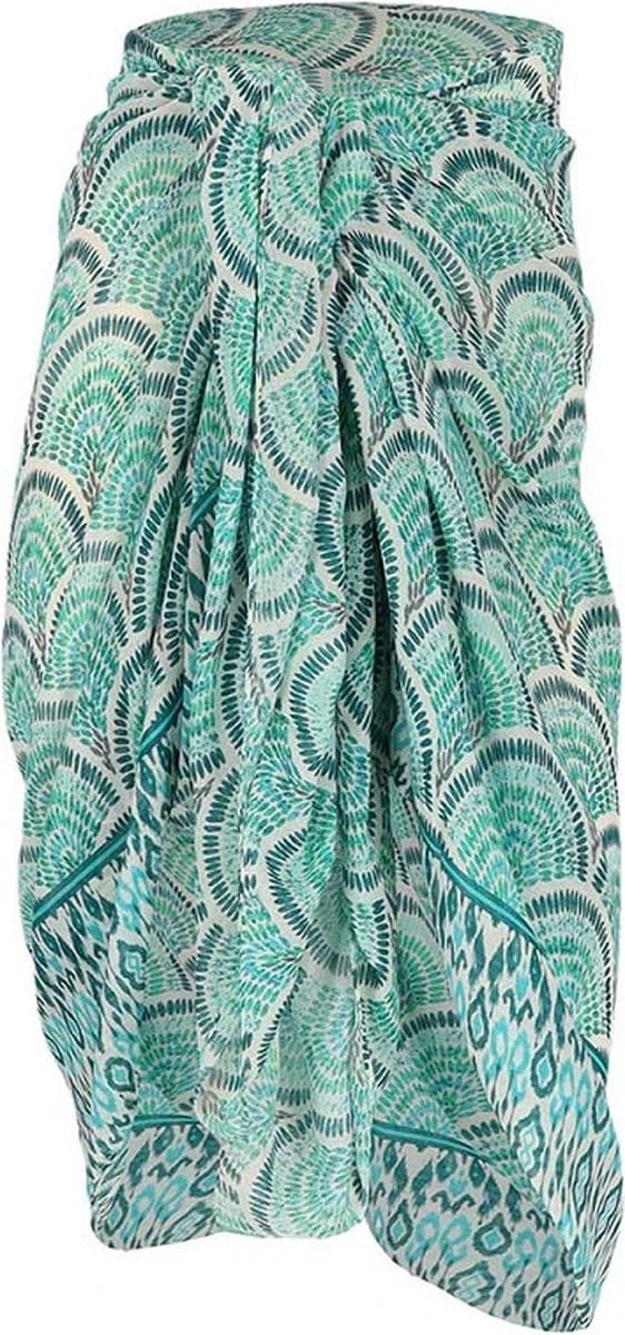 Pareo Omslagdoek Zee Groen Dames Vrouwen Strandrok Sarong