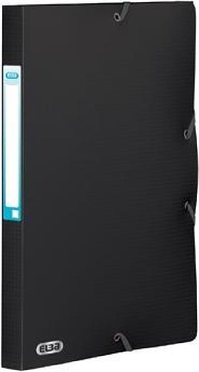 Elba elastobox Memphis rug van 25 cm zwart