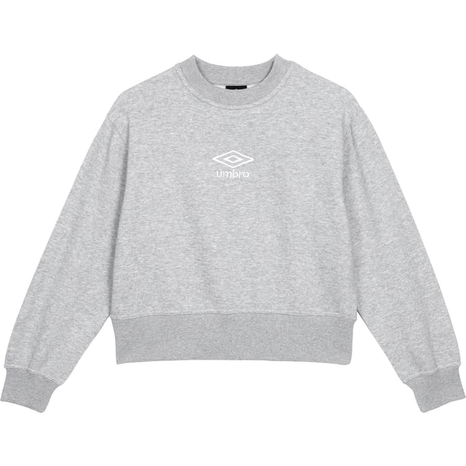 Umbro Dames/Dames Core Boxy Sweatshirt (Grijs gemêleerd/wit)