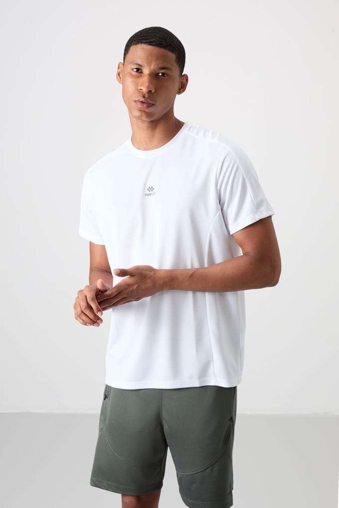 Heren Effen Crew Neck Korte Mouwen T-Shirt