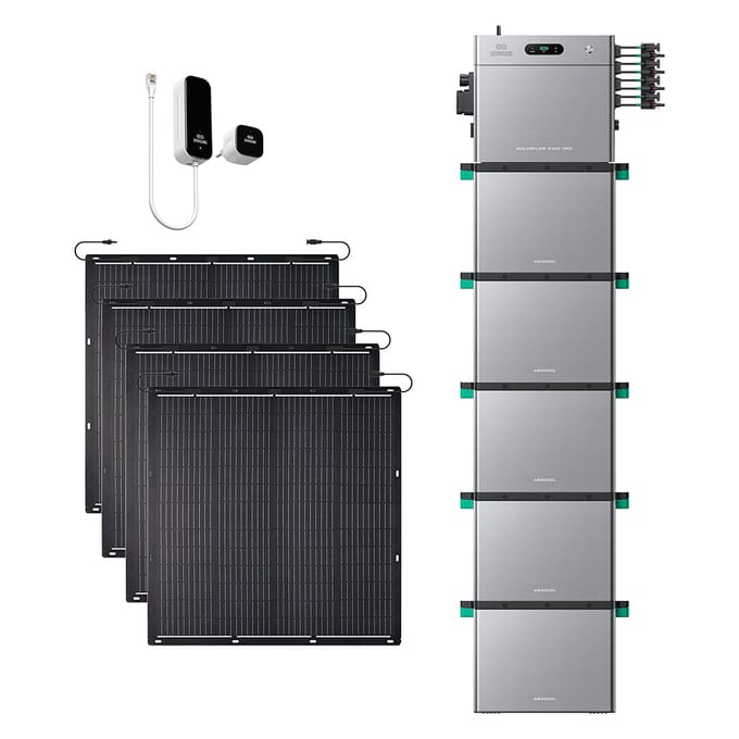 Zendure SolarFlow 2400 Pro - SolarFlow 2400 Pro & Slimme Meter P1 / 5*AB3000L (14.40 kWh) / 4*230W Flexible Solar Panel (920Wp)