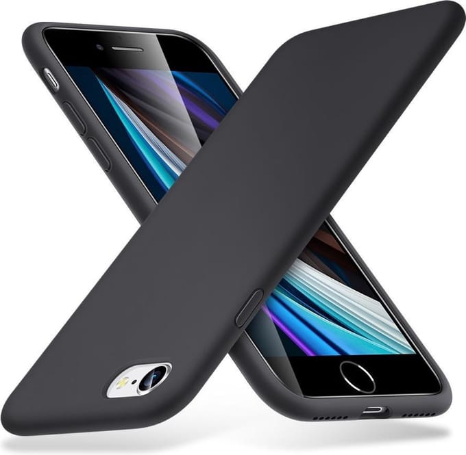 ESR Yippee Apple iPhone 7/8/SE 2020 Siliconen Hoesje Zwart