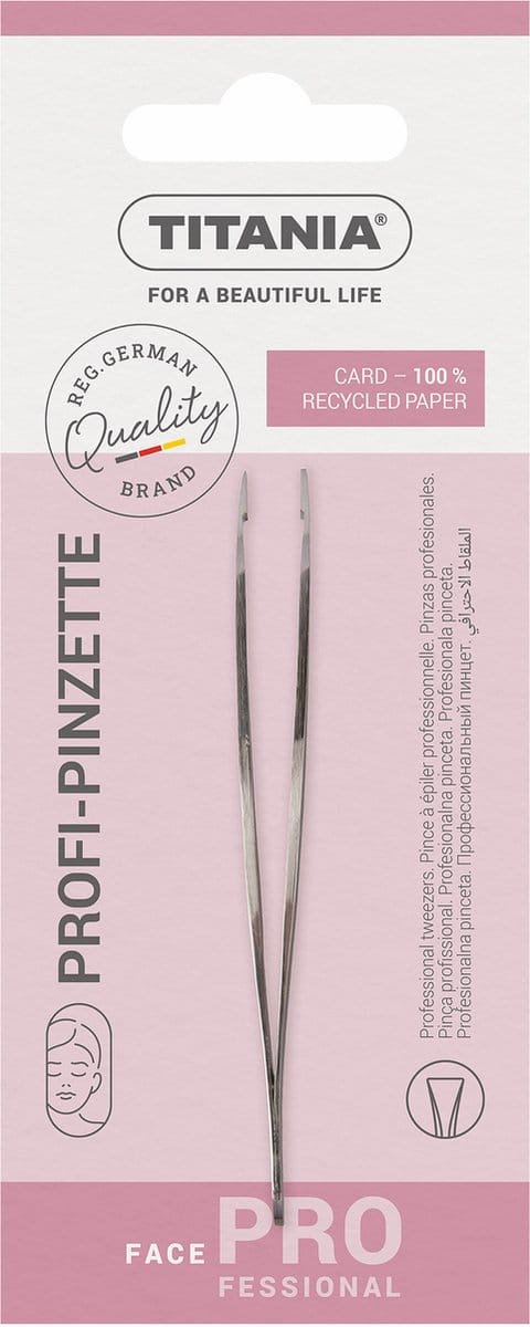 Titania pincet speelgoed educatief RVS recht 9.5cm zilver.