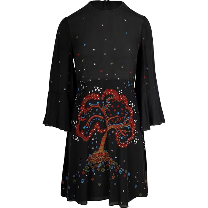 Valentino Zijde Print Jurk - '10s