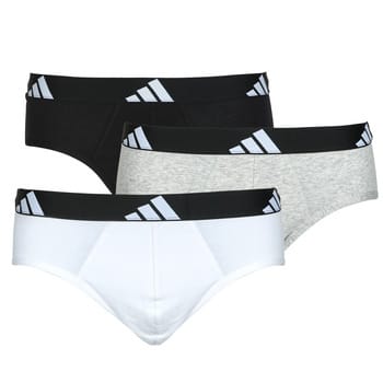 adidas Sportswear 3PK Brief - Active Flex Cotton - Onderbroek Mannen - zwart/wit/grijs gemêleerd
