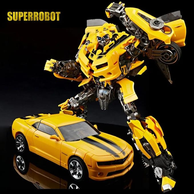 Autobots Transformeer Speelgoed 28cm Legering warhammer Bumblebee Actiefiguur verjaardagscadeau black