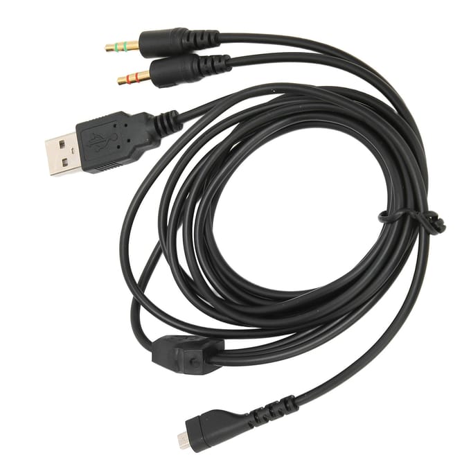 Câble USB et jack 3,5 mm avec éclairage pour casque SteelSeries Arctis