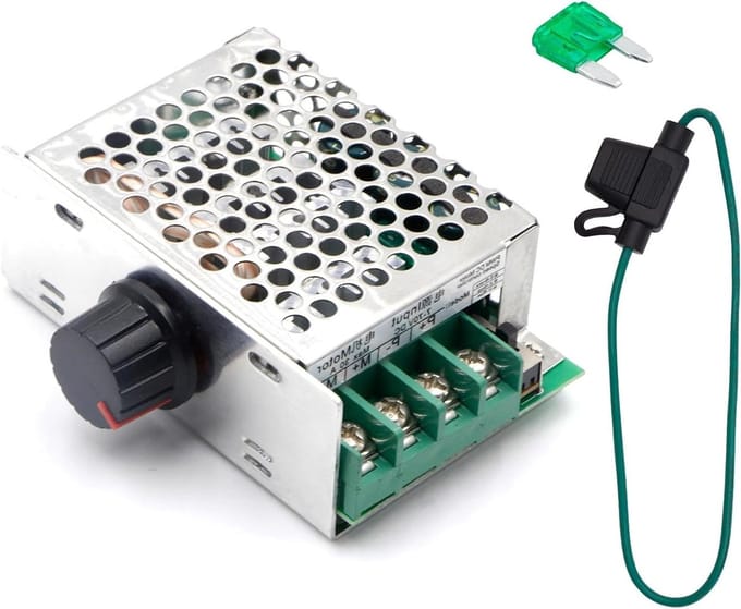 DC Motor Controller - Toerentalregelaar - Motorregeling - Loopstop-remfunctie - 8.64x5.84x3.56cm - Zilver