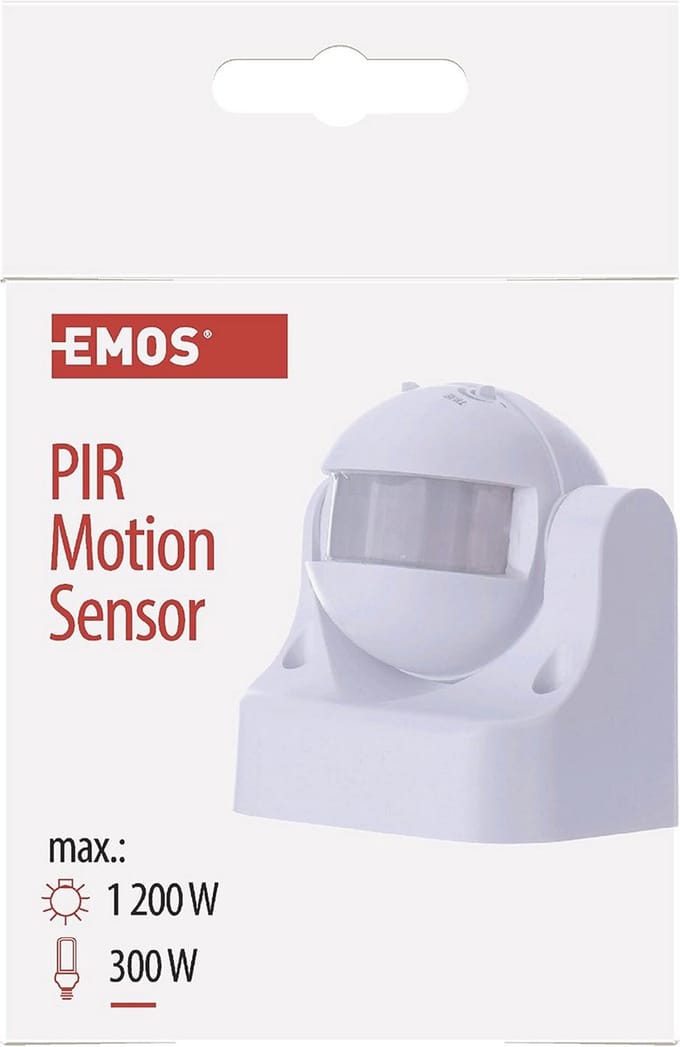 PIR Bewegingsmelder IP44 - Wit, 1 Stuk - Voor Binnen en Buiten