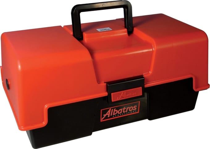 Albatros Viskoffer - Met 2 Laden - 43 x 21 x 20 cm - Rood