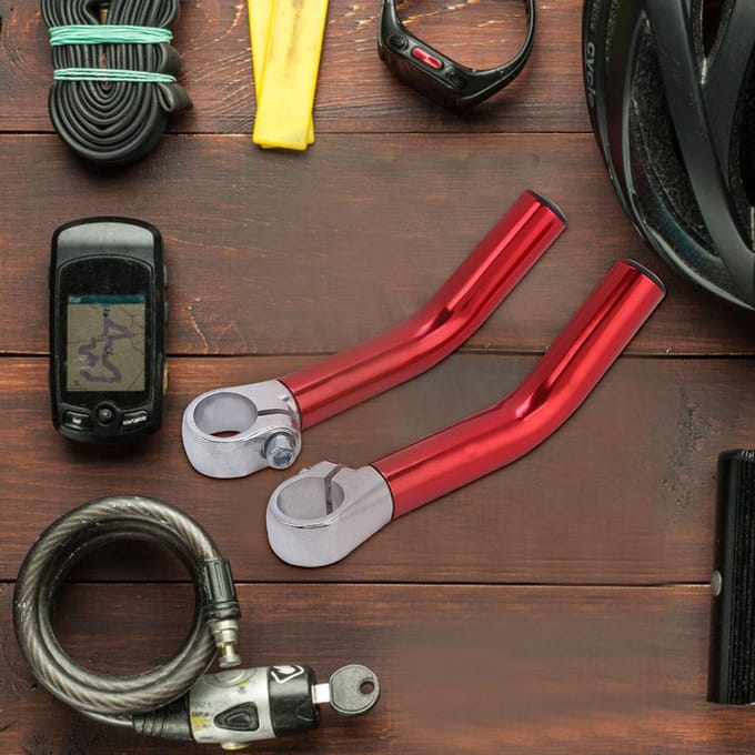 1 Paar Aluminiumlegering Berg?Fiets Racefiets Stuur Bar End Rood red