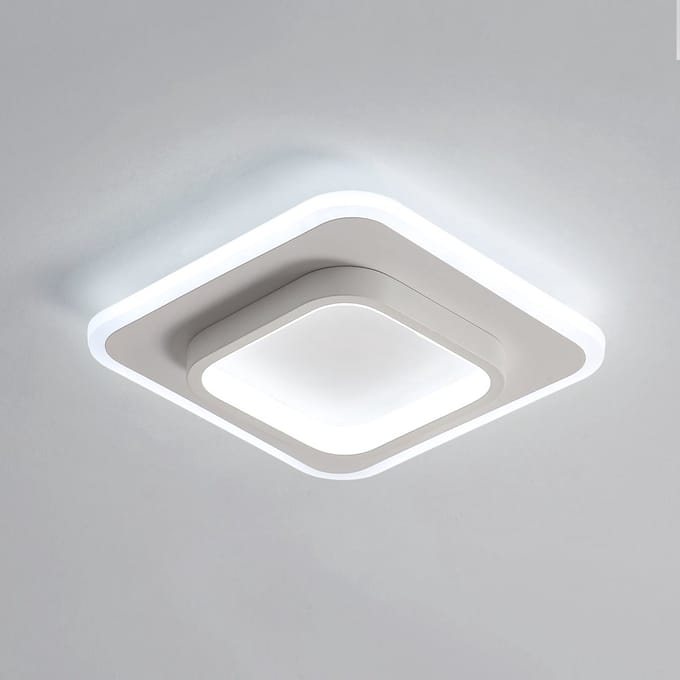 Moderne LED plafondlamp, 24W acryl mode vierkante plafondlamp, diameter 24cm