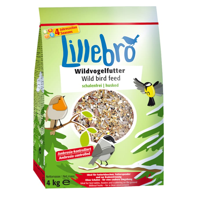 12kg (3x4kg) Schaalvrij Lillebro Wildvogelvoer