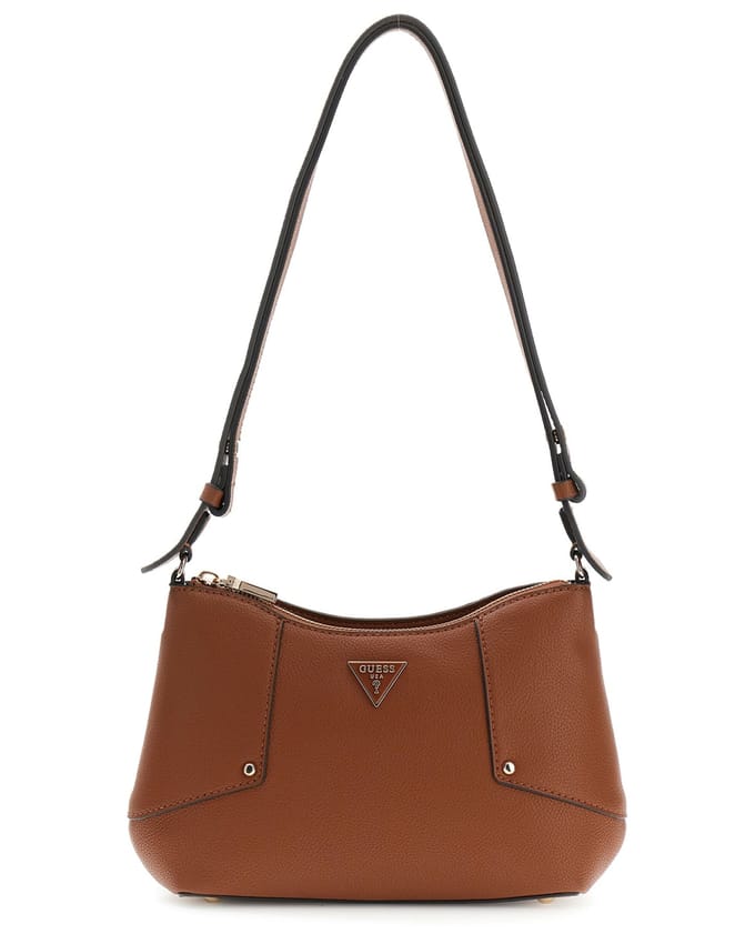 GUESS schoudertas Darcy Convertible Shoulder Bag Cognac Lichtbruin