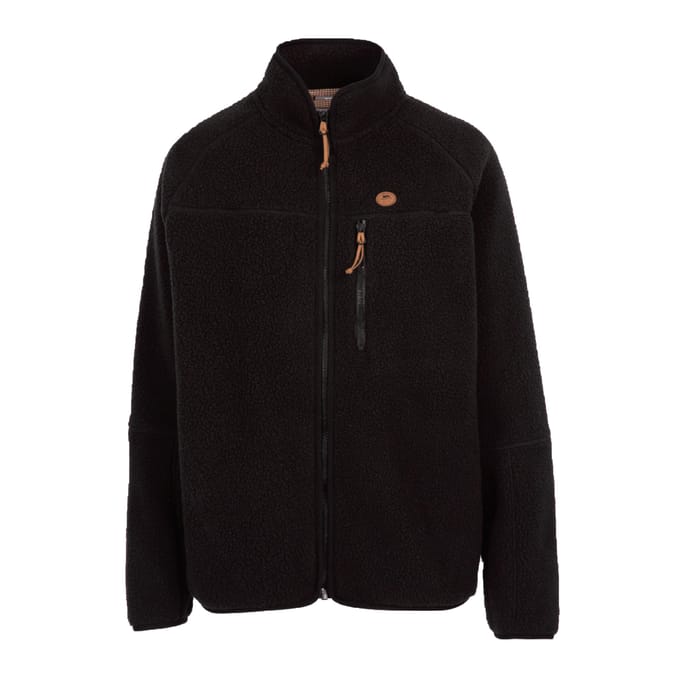 Trespass Dames/Dames Quake Leren Biezen Fleece Jas (Zwart)