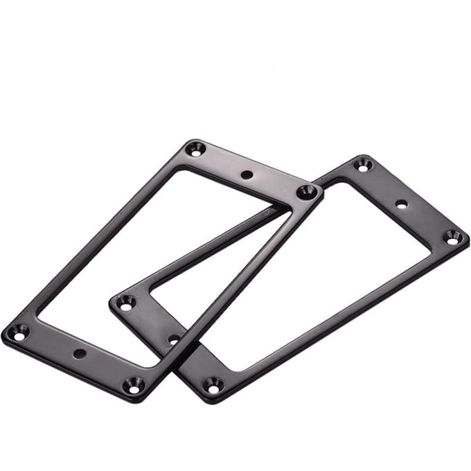 2 stuks Pickup Montage Ringen voor Humbucker Pickups Cover Frame Set zwart