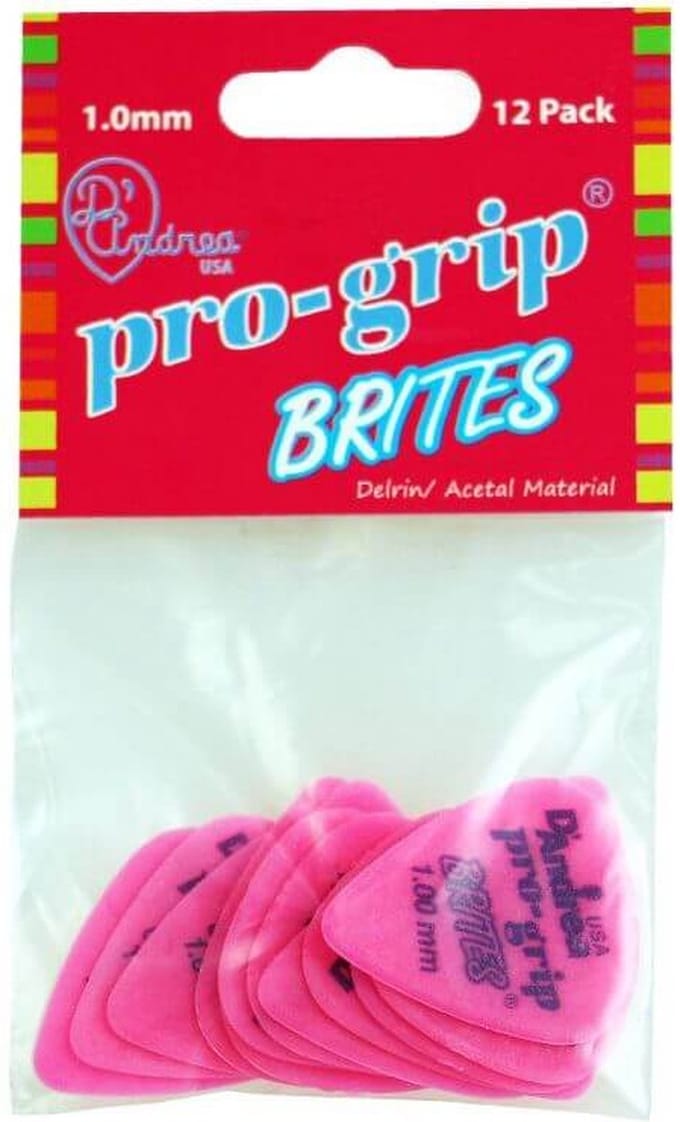 D'Andrea - Pro-Grip Brites - plectrum - 1.00 mm - 12-pack