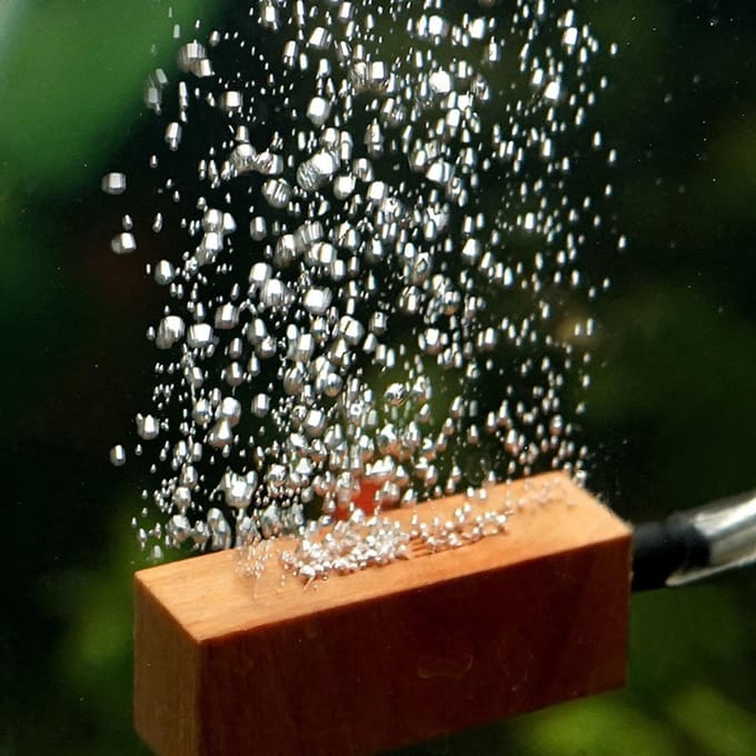 Ensemble de 2 pièces Diffuseur en Bois Naturel à Bulles d'Air pour Aquarium S gray
