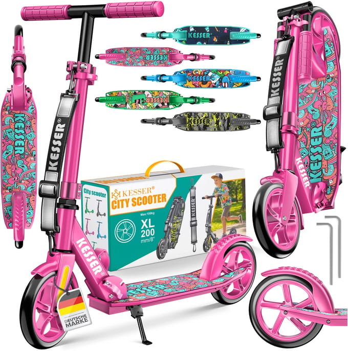 KESSER® Stuntstep - Kinderstep - Step voor Kinderen en Volwassenen tot 100kg en 185cm lang