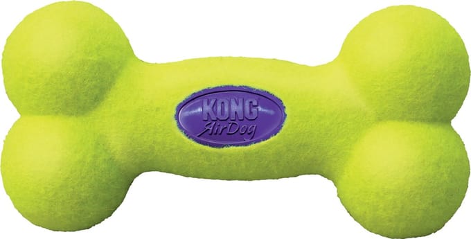 Kong Air Bone Medium 1 St - Piepend Speelgoed - 12 cm x 130 mm x 44 mm - Groen