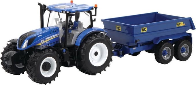 New Holland T6.175 met NC trailer van Britains - schaal 1:32