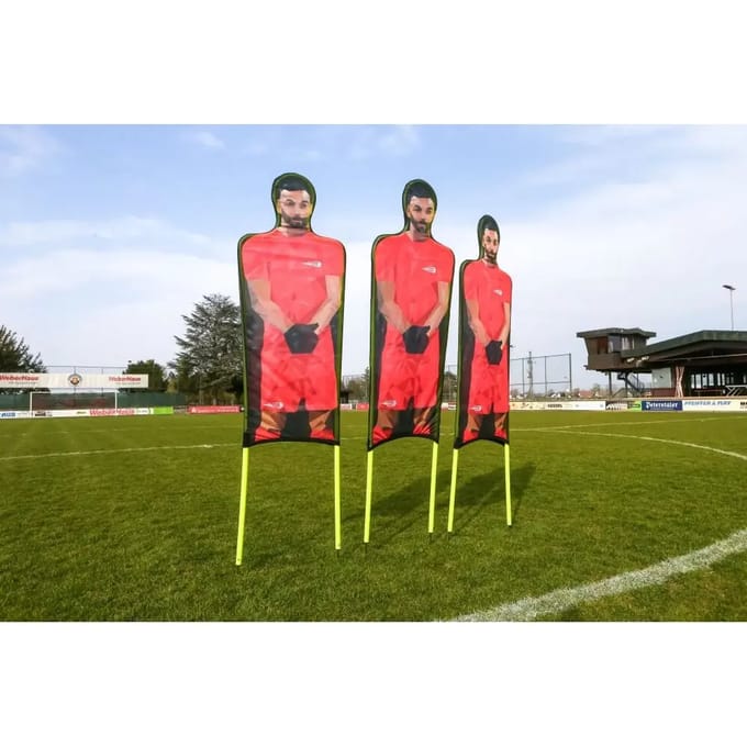 Set van 3 flexibele trainingsdummies van bedrukt polyester PowerShot
