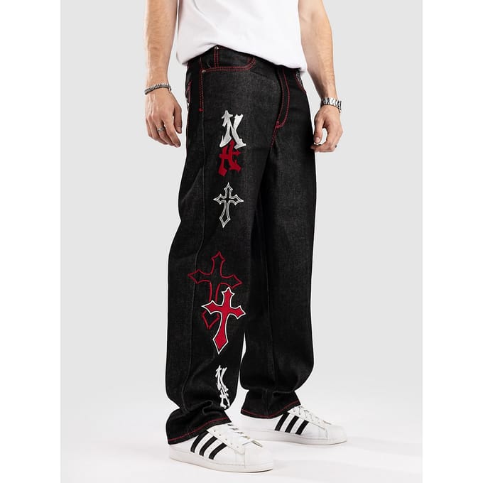 Ninth Hall Ambush Crosses Jeans zwart