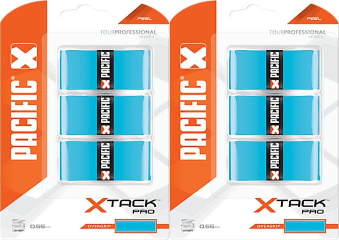Pacific X Tack Pro Overgrip Duo Pack Blauw Uitvoering : Duo Pack Lichtblauw