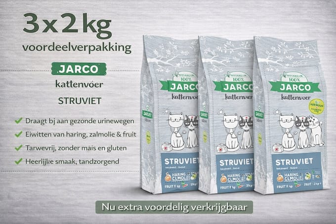 Jarco Premium Cat Vers Struviet - 3x 2kg Voordeelverpakking