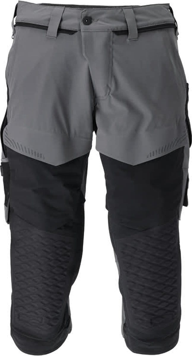 Mascot Customized Driekwart broek met kniezakken 22249-605 - steengrijs/zwart - C52