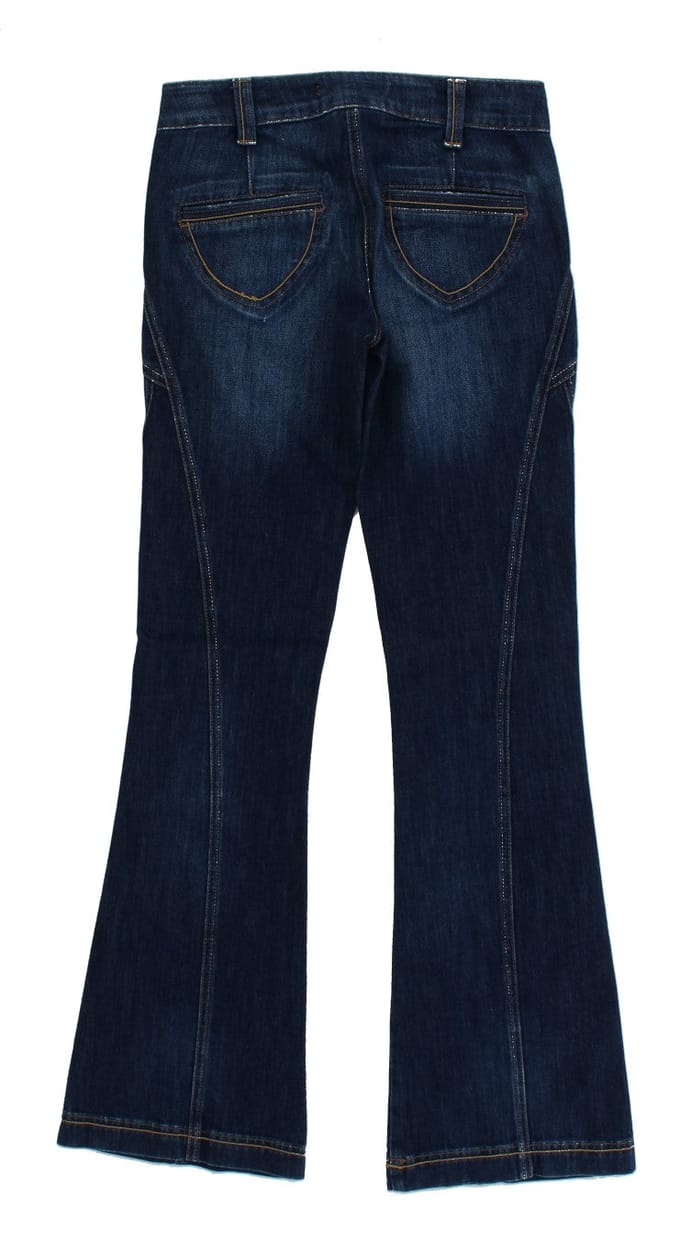 Cavalli Blauw Katoen Stretch Lage Taille Jeans