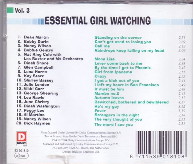 1-CD Various - Essential Girl watching, Vol. 3 (2004)
