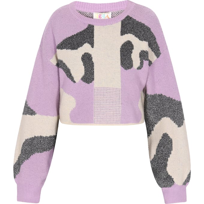 IZIA Jumper Dames Lavendel crème
