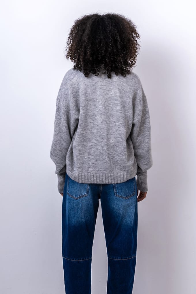 Alchemist Louiza Cardigan Grey Melange Maat: L/XL | Cardigans Outlet | Dames | Grijs