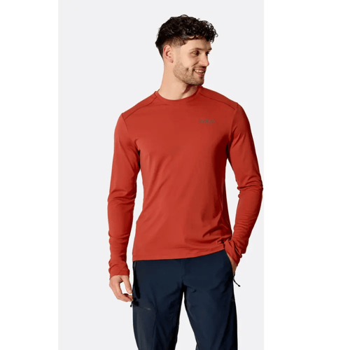 Rab Force LS Tee Heren (Maat - XL, Kleur - Tuscan Red)