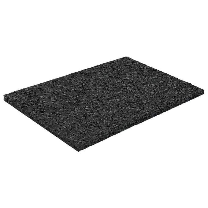 vidaXL Rubber granulaat patio pad Zwart 6 x 9 x 0,3 cm Rubber