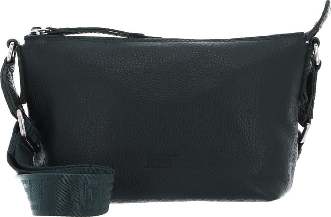 JOST Leren Schoudertas Vika Crossbody Bag Bottlegreen Donkergroen