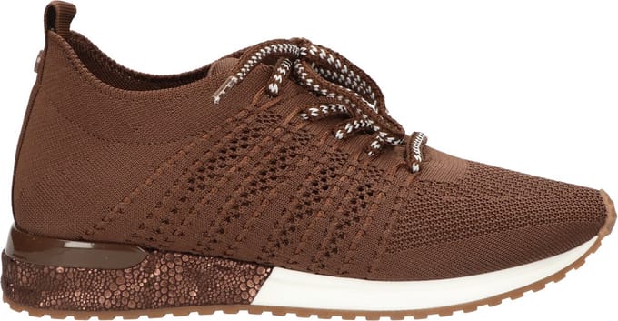 La Strada Sneaker Bruin Knitted - Damesschoenen - Maat - 36
