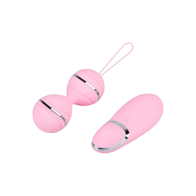Rimba - Ibiza Vibrator Set - clitoris Vibrator En Vibrerend Eitje Met remote Control - Roze