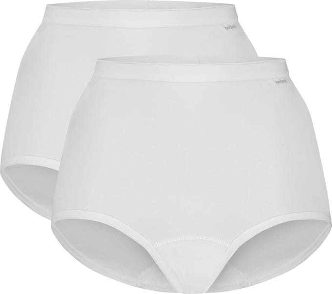 Ten Cate Basics organic cotton stretch high waist wit 2-pack voor Dames | Maat M