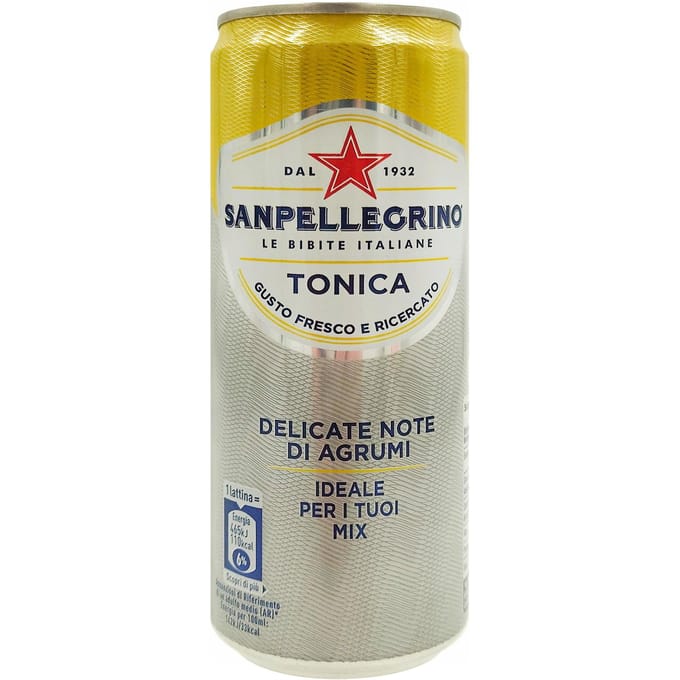 Boisson gazeuse tonique aux agrumes canette 330ml - san pellegrino