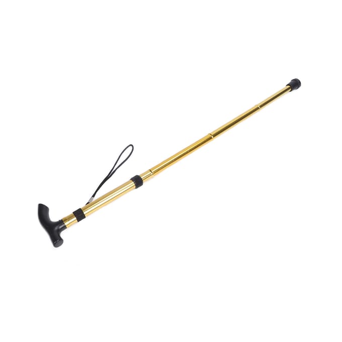 Professionele Wandelstok Wandel Drukvermindering Aluminiumlegering Staande Stok voor Senioren beige