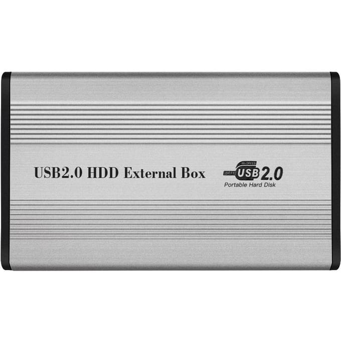 USB2.0 naar IDE harde schijfbehuizing 2,5  IDE HDD-behuizing Draagbare harde schijfbox zilver