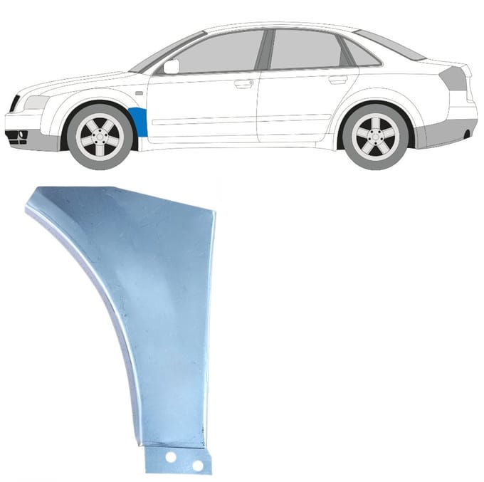 Reparatiepaneel voorspatbord voor Audi A4 B6 2000-2004 / Links